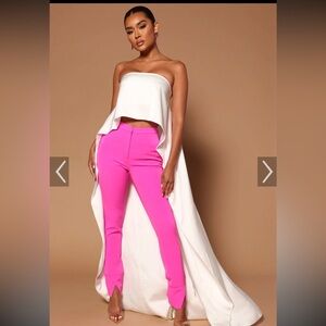 Fashion Nova luxe White Shelly Tube Top